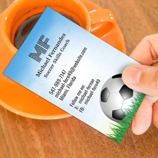 Voetbal Coach Visitekaartje