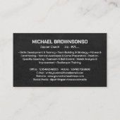 Voetbal coach visitekaartje (Achterkant)