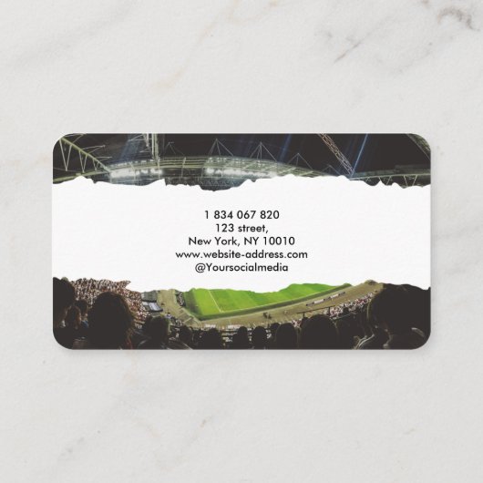 Voetbal coach visitekaartje (Achterkant)