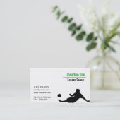 voetbal coach visitekaartje (Staand voorkant)