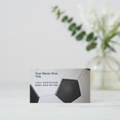 voetbal coach Visitekaartjes (Staand voorkant)