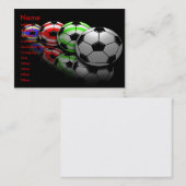 voetbal coach Visitekaartjes (Voorkant / Achterkant)