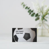 voetbal coach Visitekaartjes (Staand voorkant)