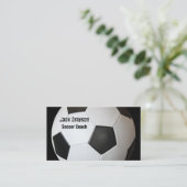 voetbal coach Visitekaartjes (Staand voorkant)