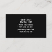 voetbal coach Visitekaartjes (Achterkant)