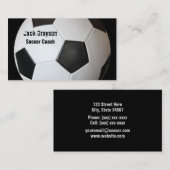 voetbal coach Visitekaartjes (Voorkant / Achterkant)