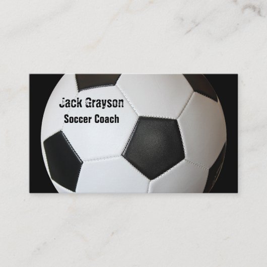 voetbal coach Visitekaartjes (Voorkant)