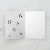 Voetbal Coach Voetbal Foto  Bedankkaart (Binnen)