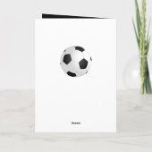 Voetbal Coach Voetbal Foto Bedankkaart (Achterkant)