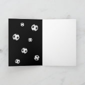 Voetbal Coach Voetbal Foto Bedankkaart (Binnen)