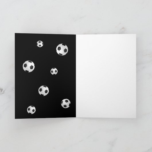 Voetbal Coach Voetbal Foto Bedankkaart (Binnen)