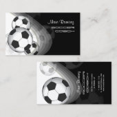 Voetbal coach-/voetbalkaarten visitekaartje (Voorkant / Achterkant)