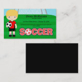 Voetbal coach/Voetbalspeler Visitekaartje (Voorkant / Achterkant)