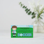 Voetbal coach/Voetbalspeler Visitekaartje (Staand voorkant)