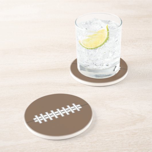 Voetbal Coaster Zandsteen Onderzetter (Zijkant)