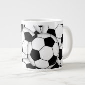 Voetbal collage grote koffiekop (Voorkant rechts)