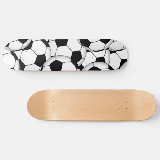 Voetbal collage skateboard (Horizontaal)