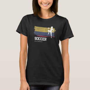 Voetbal Colombia Vlag Football Vrouwen Voetbal Mei T-shirt