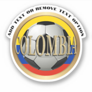 Voetbal Colombiaanse vlag Sticker