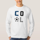 Voetbal Cool (blauw) T-shirt (Voorkant)