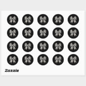 Voetbal Coquette Bow Voetbal Moeder Moederdag Voet Ronde Sticker (Vel)