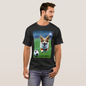 Voetbal Corgi T-shirt (Voorkant volledig)