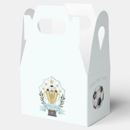 Voetbal Crest Bedankdoosjes (Geopend)