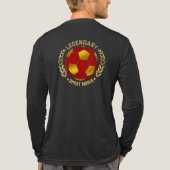 Voetbal Crest Ontwerp Tri-Blend Shirt (Achterkant volledig)