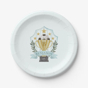 Voetbal Crest Papieren Bordje