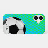 Voetbal Custom iPhone 16 Hoesje (Achterkant horizontaal)