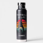 Voetbal Custom Tekst & Naam Jongens Waterfles (Links)