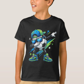 Voetbal Dabbing Sporten Cool Jongens Meisjes Game  T-shirt