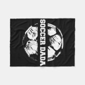 Voetbal Dada Voetbal Ll Split Grappig Voetbal Vade Fleece Deken (Voorkant (Horizontaal))