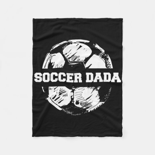 Voetbal Dada Voetbal Ll Split Grappig Voetbal Vade Fleece Deken (Voorkant)