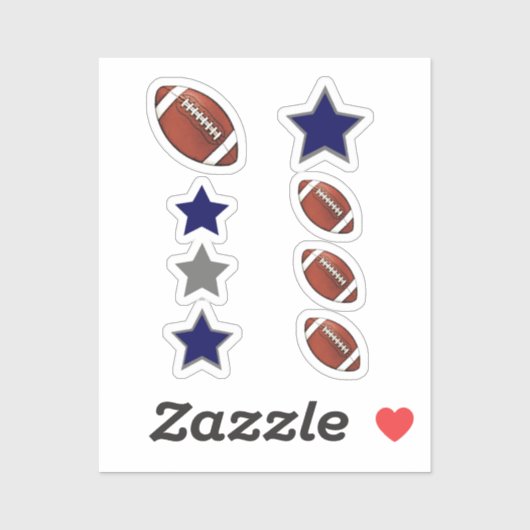 Voetbal-Dallas set Sticker (Vel)