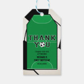 Voetbal dank je cadeau Labels Cadeaulabel (Achterkant)