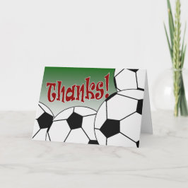Voetbal - Dank je wel! Bedankkaart