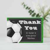 Voetbal Dank u Kaart voor Voetbal Spelers (Staand voorkant)