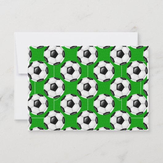 Voetbal Dank u Kaart voor Voetbal Spelers (Achterkant)