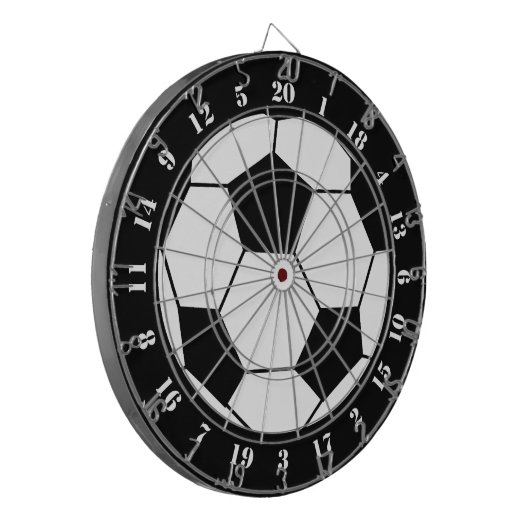voetbal-dartboard dartbord (Voorkant Links)