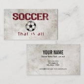 Voetbal, dat is alles visitekaartje (Voorkant / Achterkant)