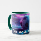 VOETBAL - DE BAL IS ROND - VOETBAL MOK (Voorkant links)