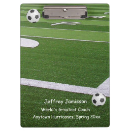 Voetbal, de grootste Voetbal coach ter wereld Klembord