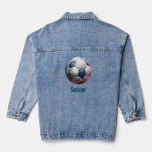 Voetbal Denim Jacket (Achterkant)