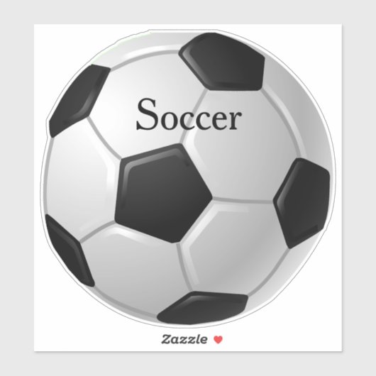 Voetbal Design Contour Sticker (Vel)