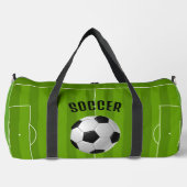 Voetbal Design Duffel Bag Plunjezak (Voorkant)