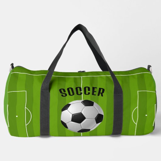 Voetbal Design Duffel Bag Plunjezak (Voorkant)