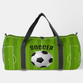 Voetbal Design Duffel Bag Plunjezak (Achterkant)