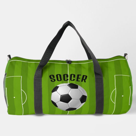 Voetbal Design Duffel Bag Plunjezak (Achterkant)