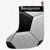 Voetbal design - Grote kerstinslag Kerstsok (Achterkant)